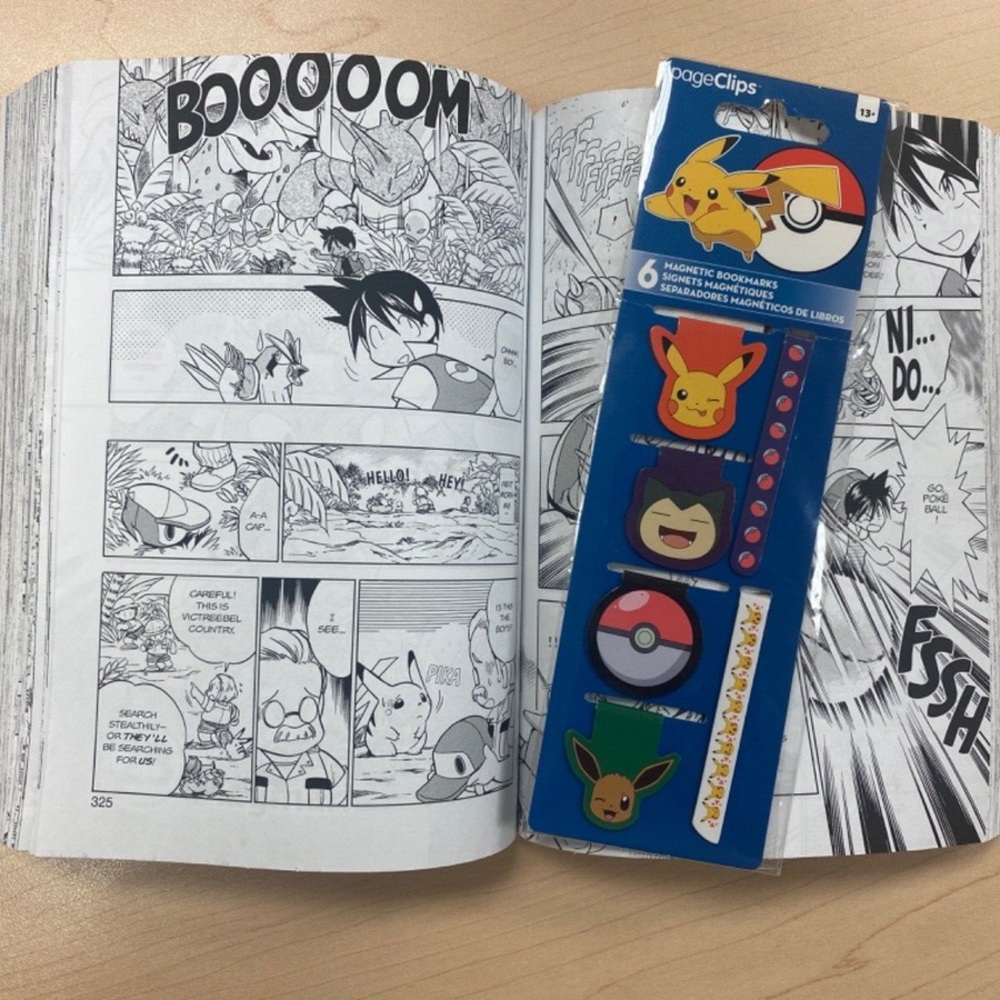 POKEMON BOOKMARKS! 6 MAGNETIC BOOKMARKS! x1 BRAND NEW IN PACKAGE